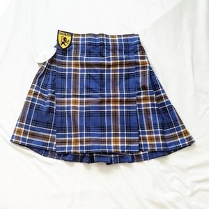 Plaid Pleated Kilt Skirt (UCR / UC Riverside)